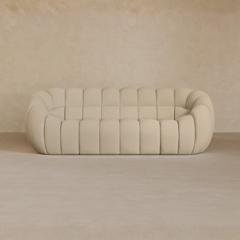 2 Seater-Linen Blend-Alabaster