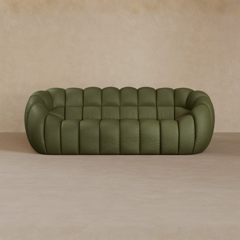 2 Seater-Top Grain Leather-Olive