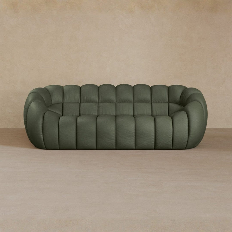 2 Seater-Top Grain Leather-Sage