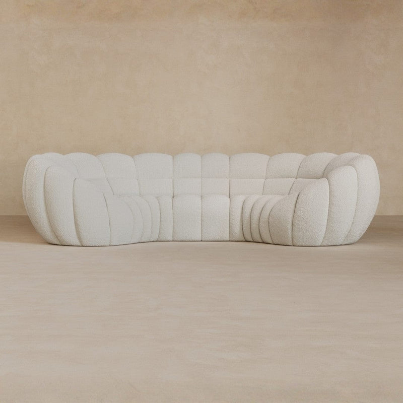 3 Seater-Boucle-Ivory