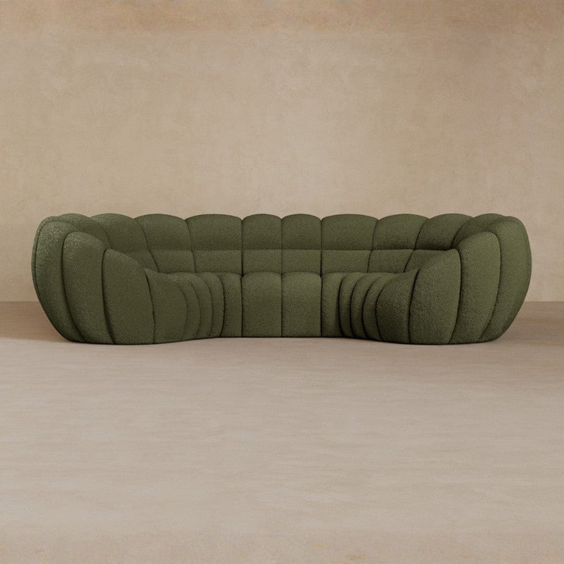 3 Seater-Boucle-Olive