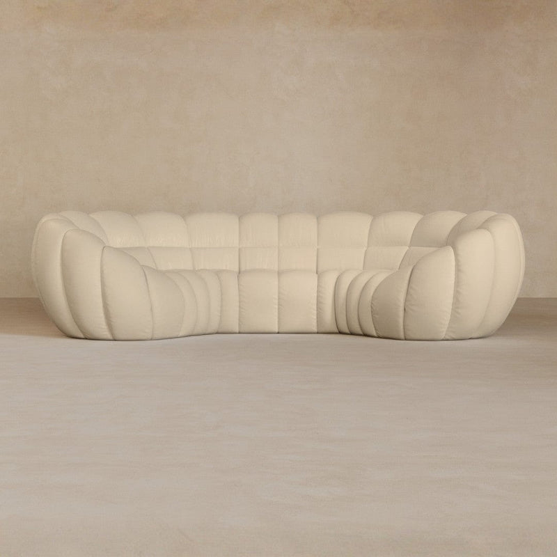 3 Seater-Full Grain Leather-Alabaster