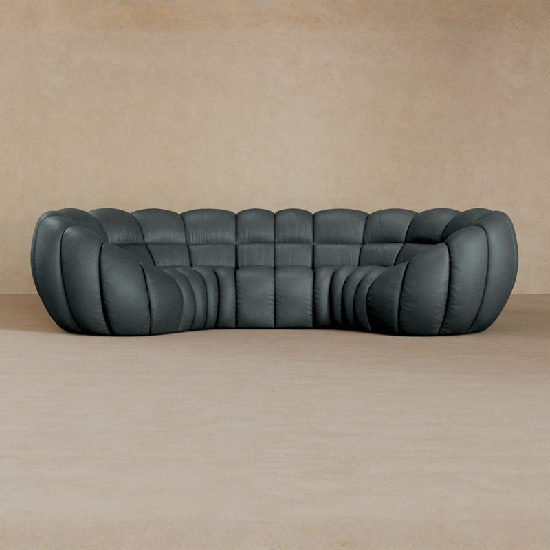 3 Seater-Full Grain Leather-Pewter