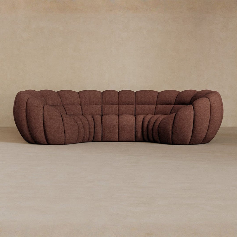 3 Seater-Linen Blend-Oxblood