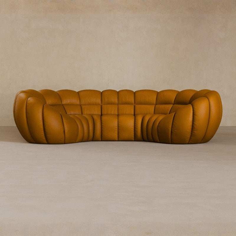 3 Seater-Top Grain Leather-Camel