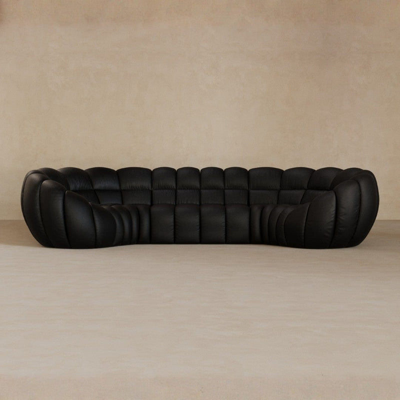 3 Seater-Top Grain Leather-Charcoal