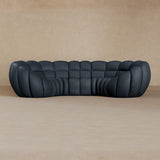 3 Seater-Top Grain Leather-Navy