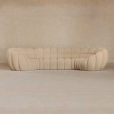 4 Seater-Boucle-Chalk