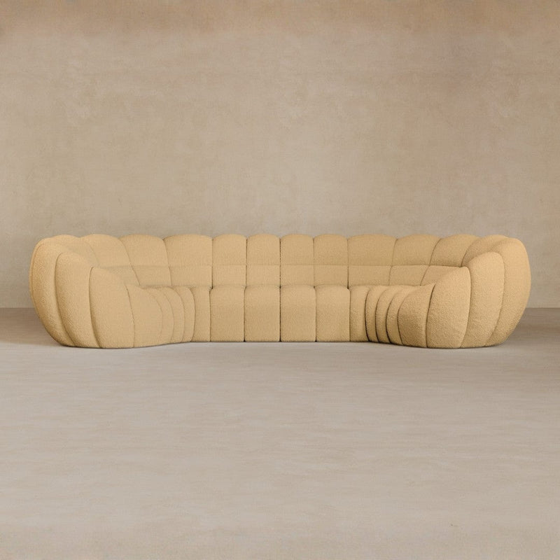 4 Seater-Boucle-Fawn