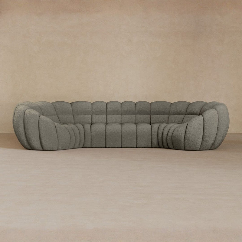 4 Seater-Boucle-Greige