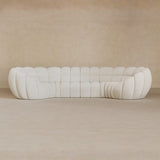 4 Seater-Boucle-Ivory