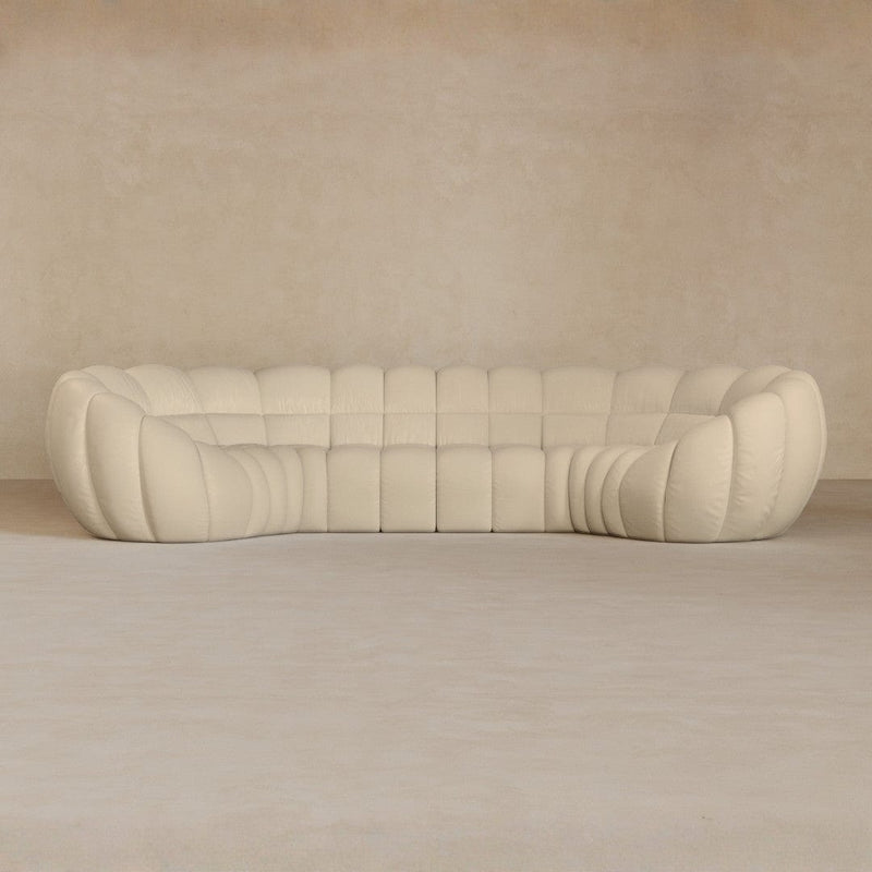 4 Seater-Full Grain Leather-Alabaster