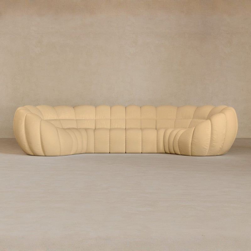 4 Seater-Full Grain Leather-Fawn