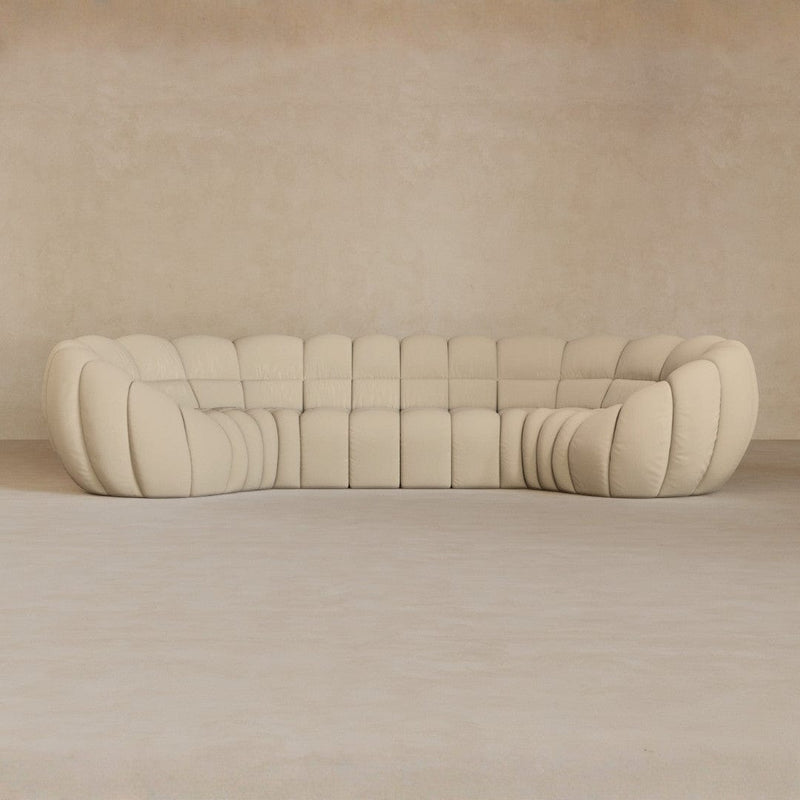 4 Seater-Linen Blend-Alabaster