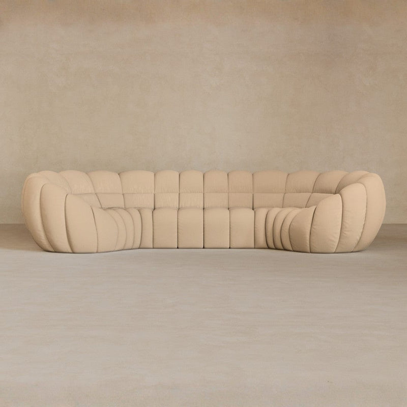4 Seater-Linen Blend-Chalk
