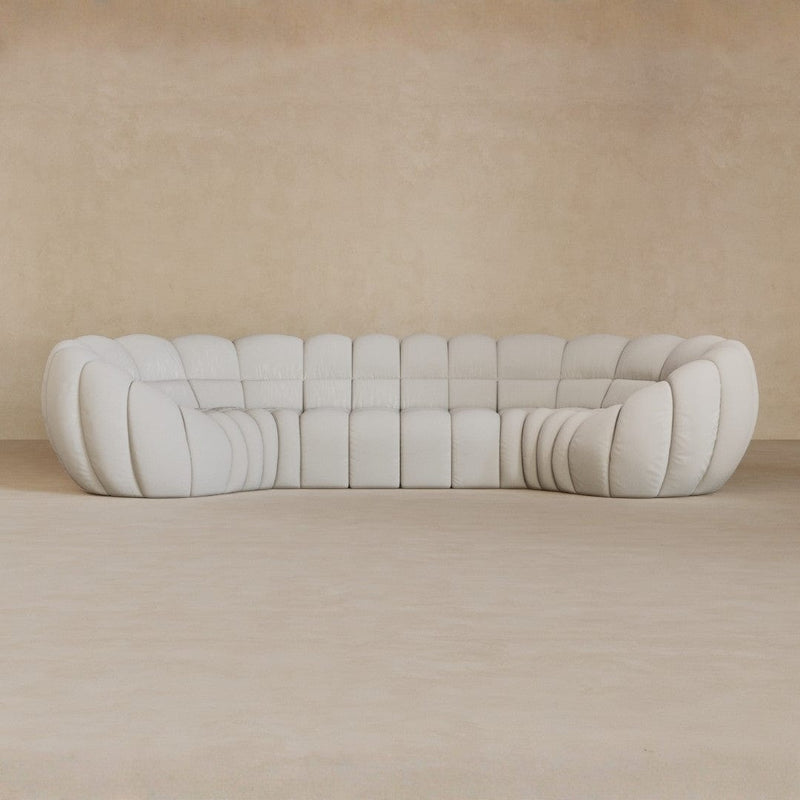 4 Seater-Linen Blend-Ivory