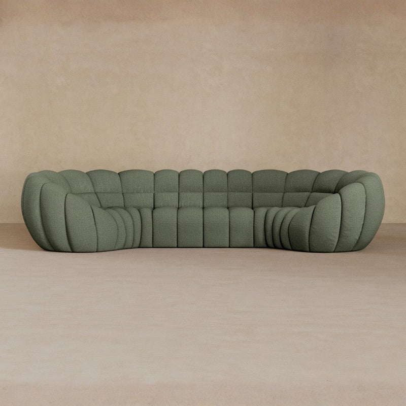 4 Seater-Linen Blend-Olive