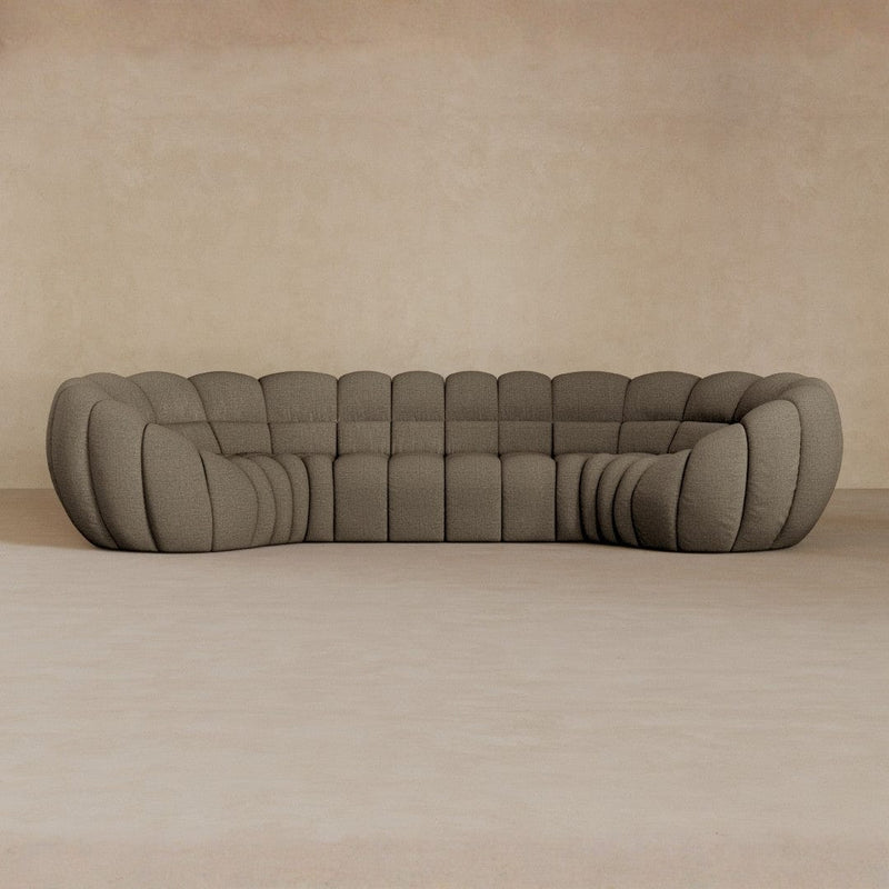4 Seater-Linen Blend-Stone
