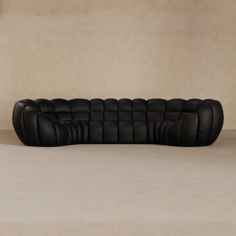 4 Seater-Top Grain Leather-Charcoal