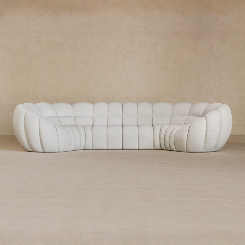 4 Seater-Top Grain Leather-Ivory