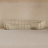 4 Seater-Top Grain Leather-Linen