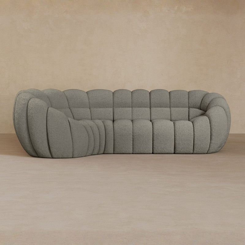 L Shape-Boucle-Greige