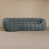 L Shape-Boucle-Pewter