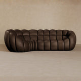 L Shape-Full Grain Leather-Espresso