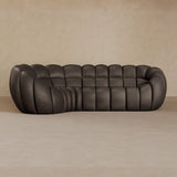 L Shape-Full Grain Leather-Mink