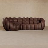 L Shape-Full Grain Leather-Oxblood