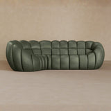 L Shape-Full Grain Leather-Sage