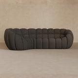 L Shape-Linen Blend-Charcoal