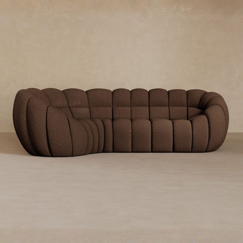 L Shape-Linen Blend-Espresso