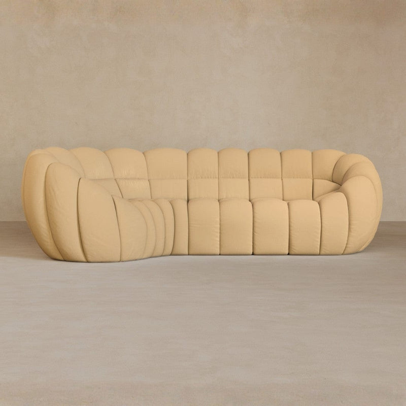 L Shape-Linen Blend-Fawn