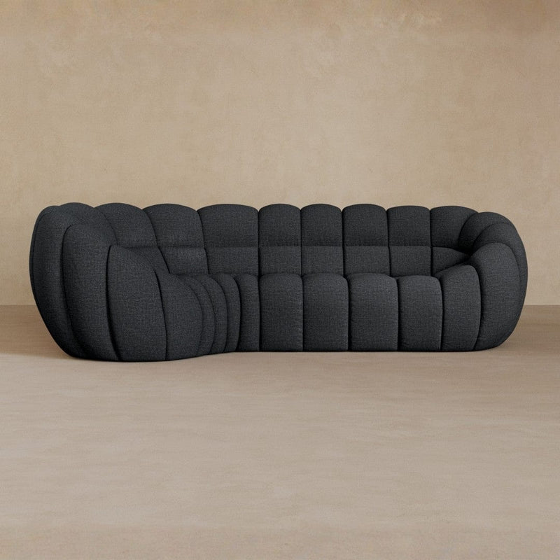 L Shape-Linen Blend-Ink