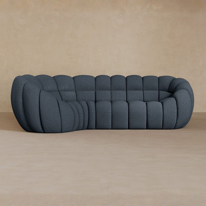 L Shape-Linen Blend-Navy