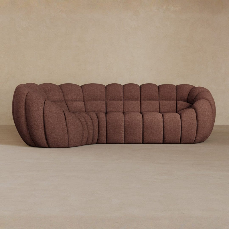 L Shape-Linen Blend-Oxblood