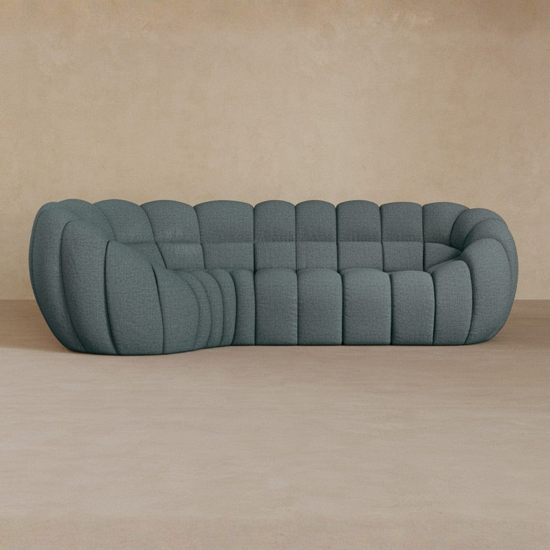 L Shape-Linen Blend-Pewter