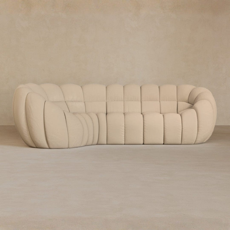 L Shape-Linen Blend-Shell