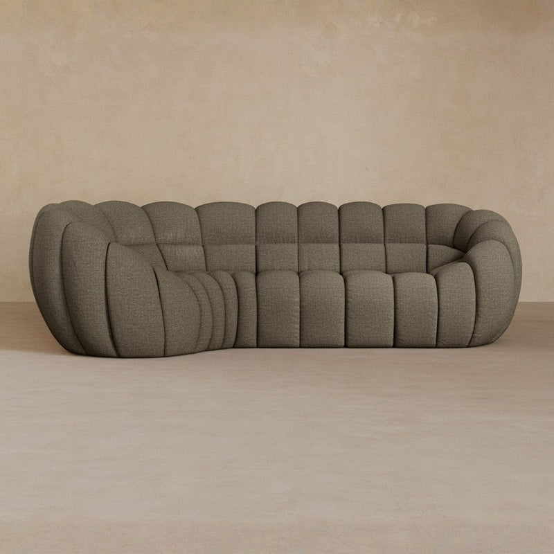 L Shape-Linen Blend-Stone