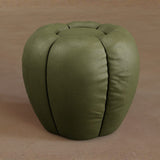 Ottoman-Full Grain Leather-Olive