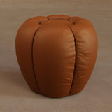 Ottoman-Top Grain Leather-Brandy