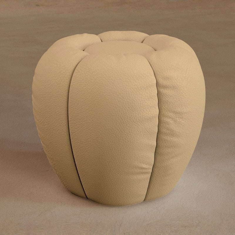 Ottoman-Top Grain Leather-Fawn
