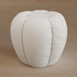Ottoman-Top Grain Leather-Ivory