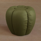 Ottoman-Top Grain Leather-Olive