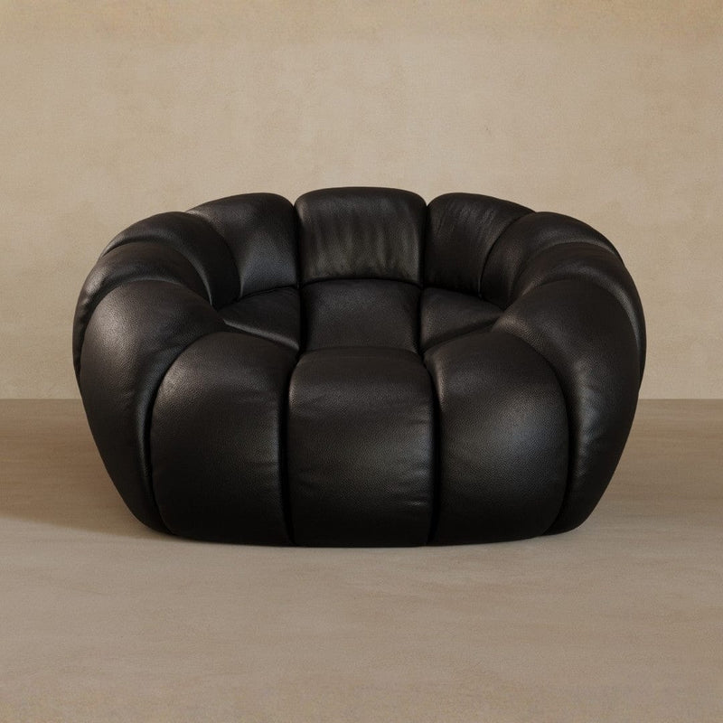 Single-Full Grain Leather-Charcoal