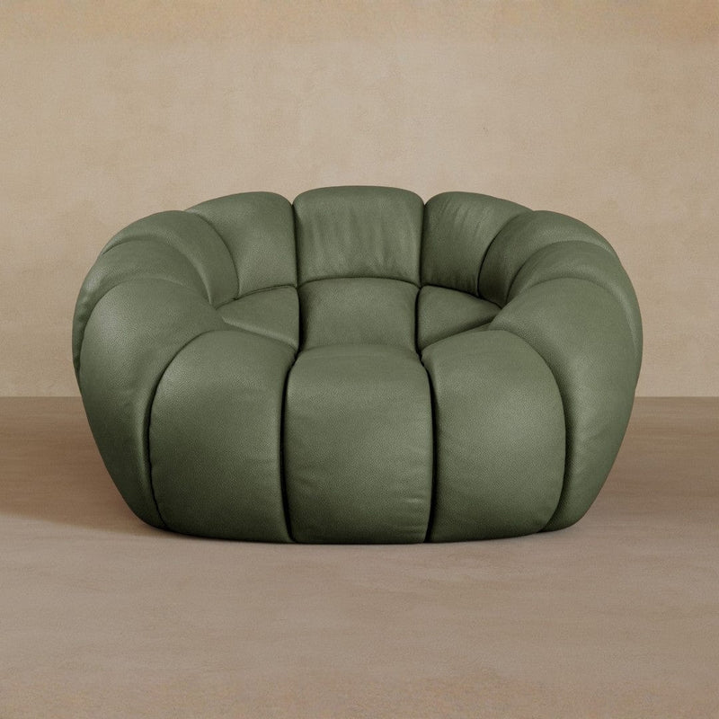 Single-Full Grain Leather-Sage