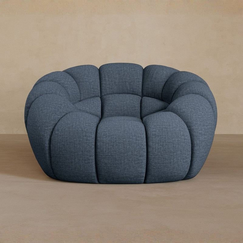 Single-Linen Blend-Navy