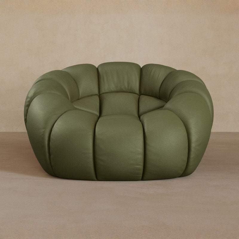 Single-Top Grain Leather-Olive