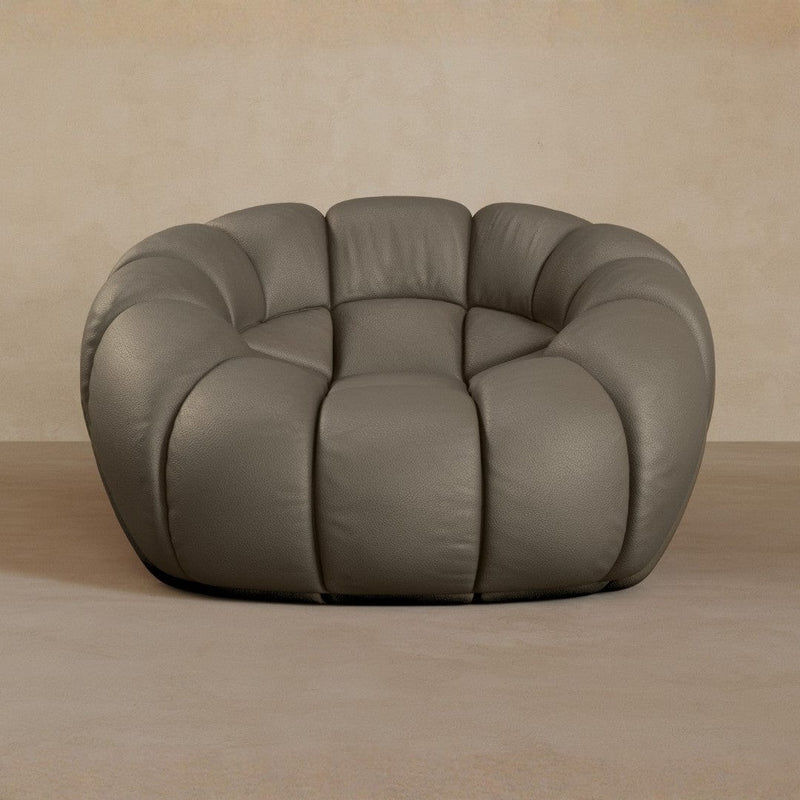 Single-Top Grain Leather-Stone